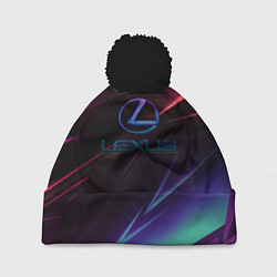 Шапка c помпоном Lexus stripes