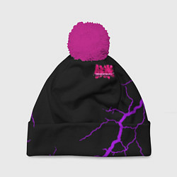 Шапка c помпоном Tekken storm neon