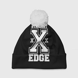 Шапка c помпоном Straight edge SXE