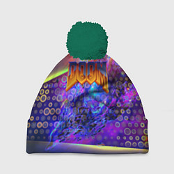 Шапка c помпоном Doom abstraction mars