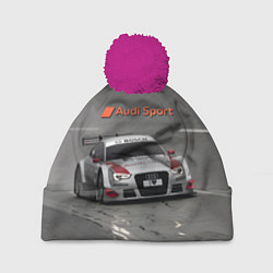Шапка c помпоном Автогонки на шорт-треке Audi sport racing team