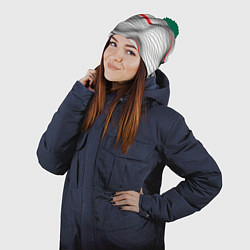 Шапка с помпоном По красной линии, цвет: 3D-зеленый — фото 2