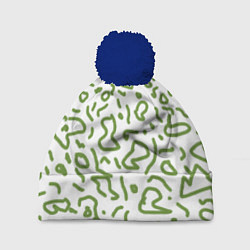 Шапка c помпоном Закорючки