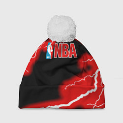 Шапка с помпоном NBA шторм, цвет: 3D-белый