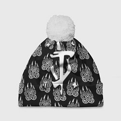 Шапка с помпоном Doom хищник леса, цвет: 3D-белый