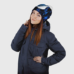 Шапка с помпоном Хоффенхайм неоновый дым, цвет: 3D-белый — фото 2