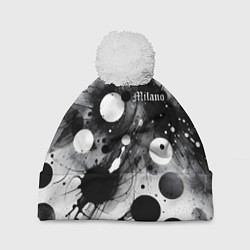 Шапка с помпоном Abstract fantasy pattern - Milano, цвет: 3D-белый