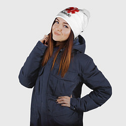 Шапка с помпоном Медик, цвет: 3D-белый — фото 2