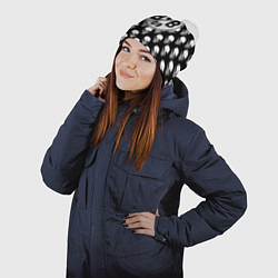 Шапка с помпоном Borussia черепа, цвет: 3D-белый — фото 2