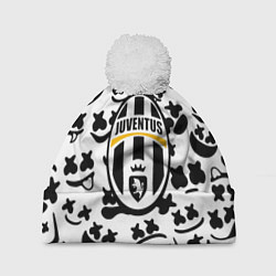 Шапка с помпоном Маршмеллоу x Ювентус, цвет: 3D-белый