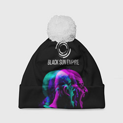 Шапка с помпоном Black Sun Empire Rage, цвет: 3D-белый