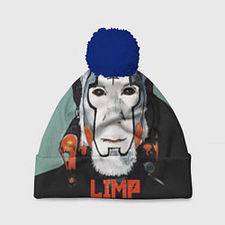 Шапка с помпоном Limp Bizkit: Faith Face, цвет: 3D-тёмно-синий