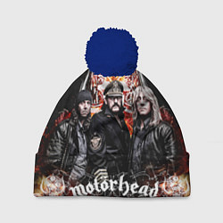 Шапка с помпоном Motorhead Band, цвет: 3D-тёмно-синий