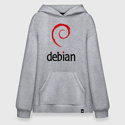 Худи оверсайз Debian