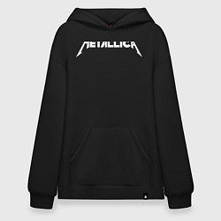 Толстовка-худи оверсайз Metallica, цвет: черный