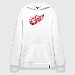 Толстовка-худи оверсайз Detroit Red Wings, цвет: белый