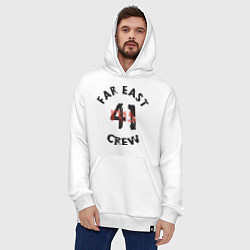 Толстовка-худи оверсайз Far East 41 Crew, цвет: белый — фото 2