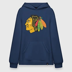 Толстовка-худи оверсайз Chicago Blackhawks: Kane, цвет: тёмно-синий