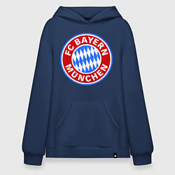 Толстовка-худи оверсайз Bayern Munchen FC, цвет: тёмно-синий