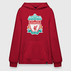 Толстовка-худи оверсайз Liverpool FC, цвет: красный