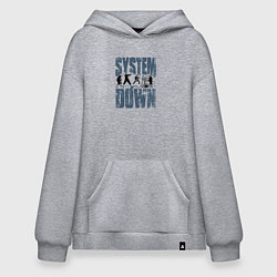 Худи оверсайз System of a Down большое лого