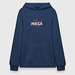 Толстовка-худи оверсайз NASA: Space Arrow, цвет: тёмно-синий