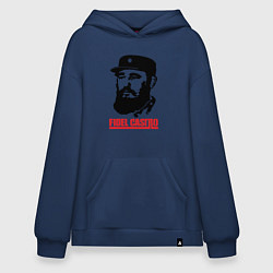 Толстовка-худи оверсайз Fidel Castro, цвет: тёмно-синий