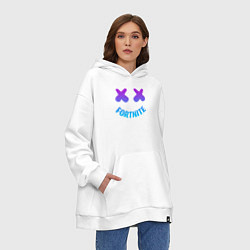 Толстовка-худи оверсайз FORTNITE x MARSHMELLO, цвет: белый — фото 2