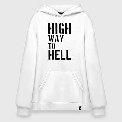 Худи оверсайз High way to hell