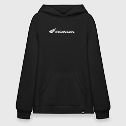 Толстовка-худи оверсайз HONDA, цвет: черный