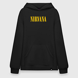 Толстовка-худи оверсайз NIRVANA, цвет: черный