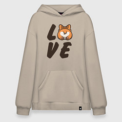 Худи оверсайз Love Corgi