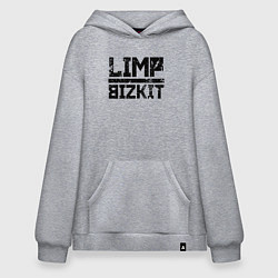 Толстовка-худи оверсайз LIMP BIZKIT, цвет: меланж