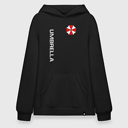 Толстовка-худи оверсайз UMBRELLA CORP, цвет: черный