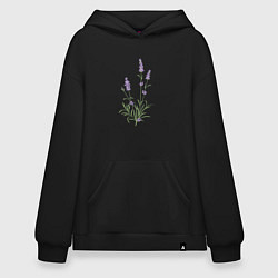 Толстовка-худи оверсайз Lavanda, цвет: черный