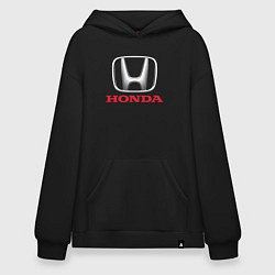 Толстовка-худи оверсайз HONDA, цвет: черный