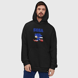 Толстовка-худи оверсайз SEGA, цвет: черный — фото 2