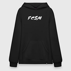Толстовка-худи оверсайз FCSM, цвет: черный