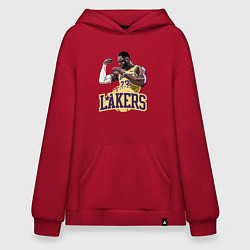 Толстовка-худи оверсайз LeBron - Lakers, цвет: красный