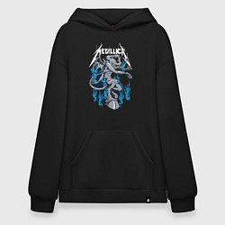 Толстовка-худи оверсайз Metallica - черт, цвет: черный