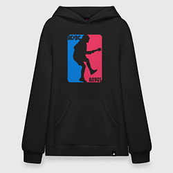 Толстовка-худи оверсайз ACDC Angus, цвет: черный