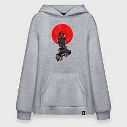Толстовка-худи оверсайз Samurai, цвет: меланж