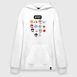 Худи оверсайз BTS BT21