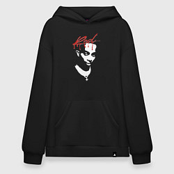 Толстовка-худи оверсайз Playboi Carti Whole Lotta Red, цвет: черный