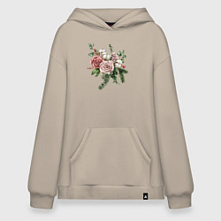 Худи оверсайз Букет роз