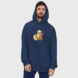 Толстовка-худи оверсайз Applejack, цвет: тёмно-синий — фото 2