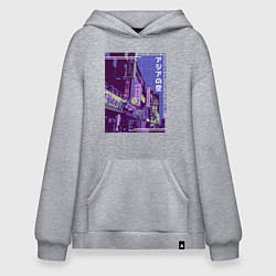 Худи оверсайз Neon Asian Street Vaporwave