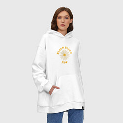 Толстовка-худи оверсайз THE BOYZ Bloom Bloom Pow Cute, цвет: белый — фото 2