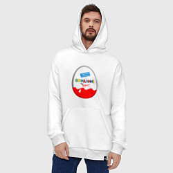 Толстовка-худи оверсайз ОЖИДАНИЕ ЧУДА, цвет: белый — фото 2