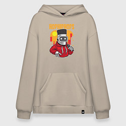 Худи оверсайз Робот с микрофоном